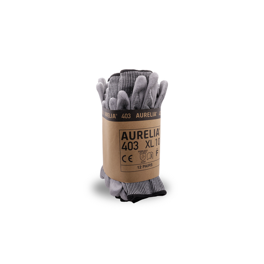 AURELIA 403 - Cut F Protective Glove with Grey PU Coating - 