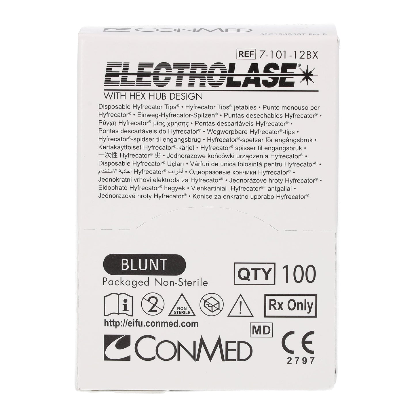 Blunt Electrolase Tips Hyfrecator 2000 - Non-Sterile x 100 - 