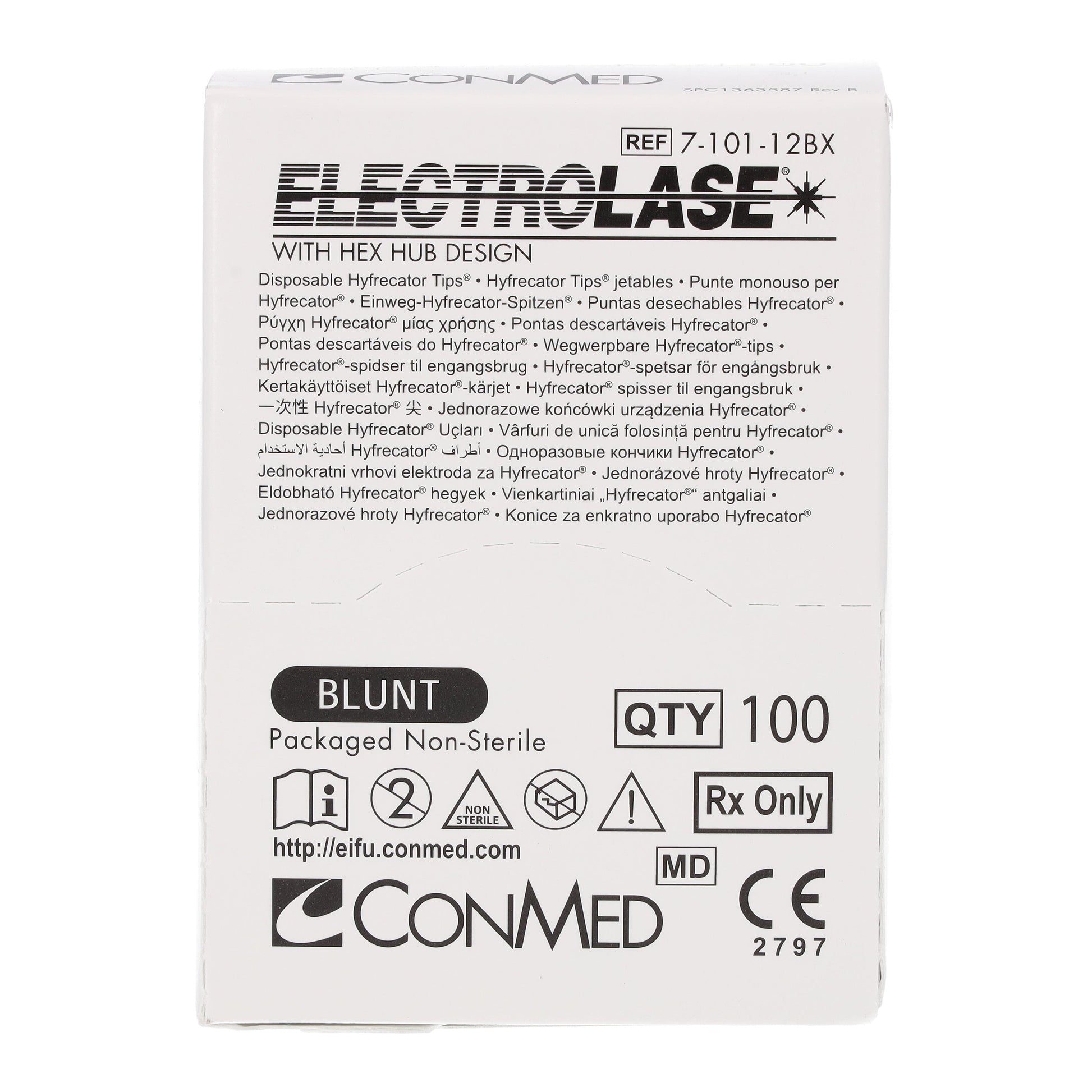Blunt Electrolase Tips Hyfrecator 2000 - Non-Sterile x 100 - 