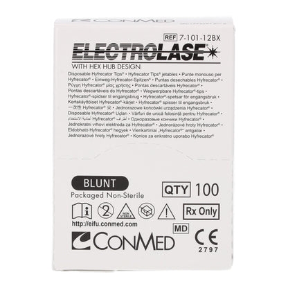 Blunt Electrolase Tips Hyfrecator 2000 - Non-Sterile x 100 - 