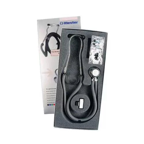 Stethoscope ri-rap Double Tube 40 cm, Black, Chromed Plated - 