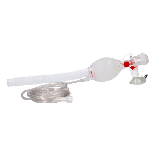 Ambu SPUR II Infant, with pressure limiting valve, patient valve, O2 tube reservoir and disposable face mask size 0 - 