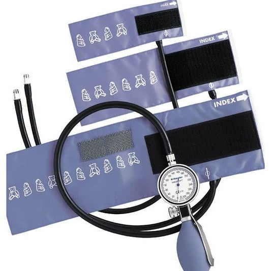 SPHYGMOMANOMETER, Babyphon, 1 tubes - 3 cuffs 5 /7/10cm - 