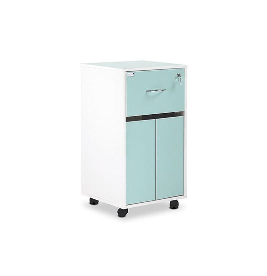Bedside Cabinet - Lockable Upper Drawer - 