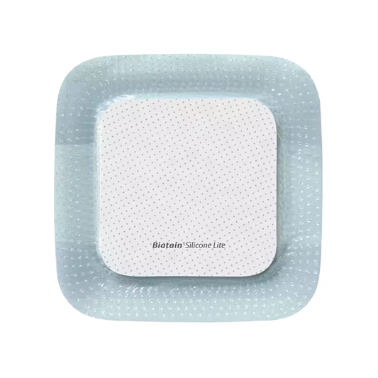 BIATAIN Silicone Lite Dressing - 7.5 x 7.5cm - Box of 10