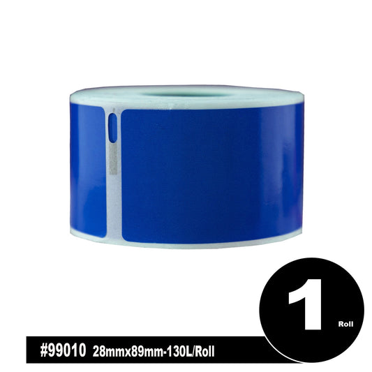 Dymo 99010 Blue Standard Sddress Labels - 89mm x 28mm - 130 Labels