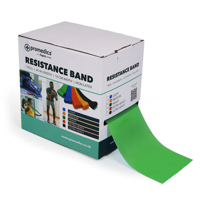 Green Heavy Resistance Band - 3.5mm thick x 10cm wide x 45m long