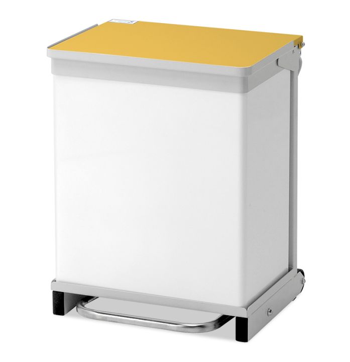 Bristol Maid Hands Free & Silent Closing, Removable Body Bin - Yellow - 50 Litre - Bristol Maid