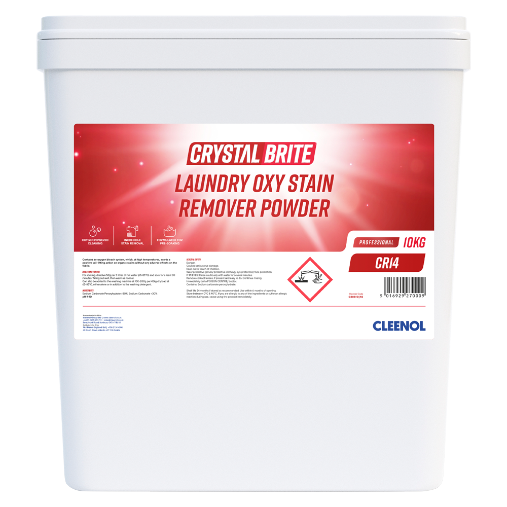 Cil Rite Deterget Crystalbrite Laundry Oxy Stain Remover Powder – Medisave UK