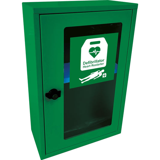 AED Defib Cabinet with Thumb Lock, Empty - Safety First Aid