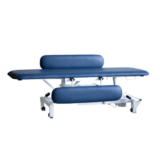 Komfort 1-Section Hydraulic Couch / Changing Table - White Frame/Navy Charcoal - 