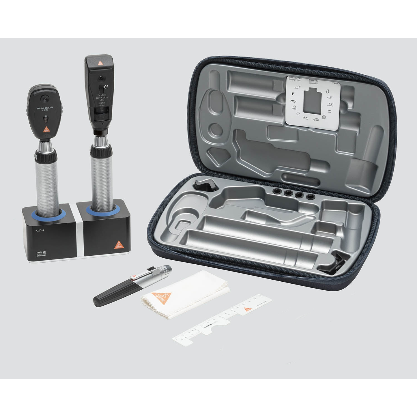 HEINE LED Ophthalmic Student Set "Classic" - Beta 200S LED Ophthalmoscope & LED Retinoscope - Heine