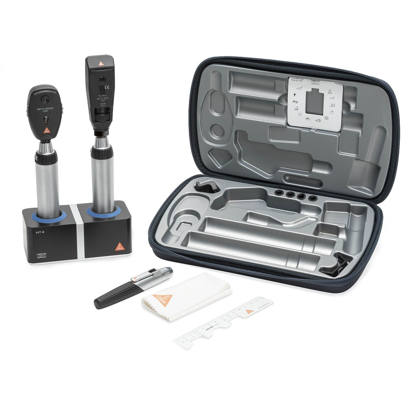 HEINE LED Ophthalmic Student Set "Classic" - Beta 200S LED Ophthalmoscope & LED Retinoscope - Heine