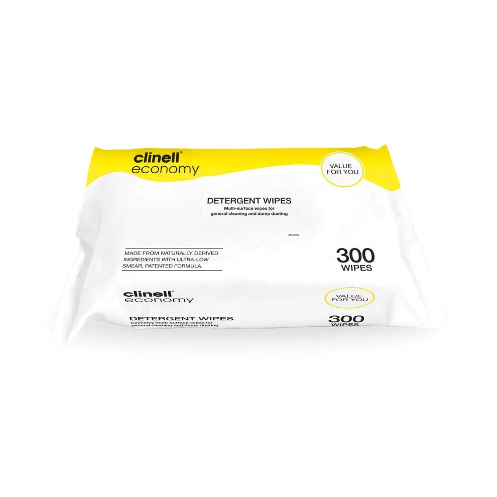 Clinell Detergent Wipes - Pack Of 300