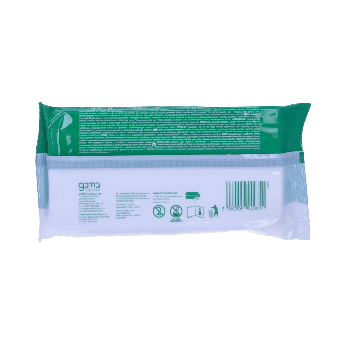 Clinell Universal Sanitising Wipes x 40 - 