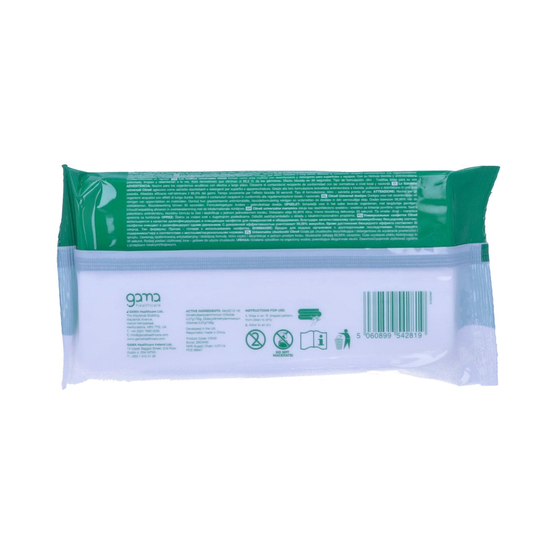 Clinell Universal Sanitising Wipes x 40 - 