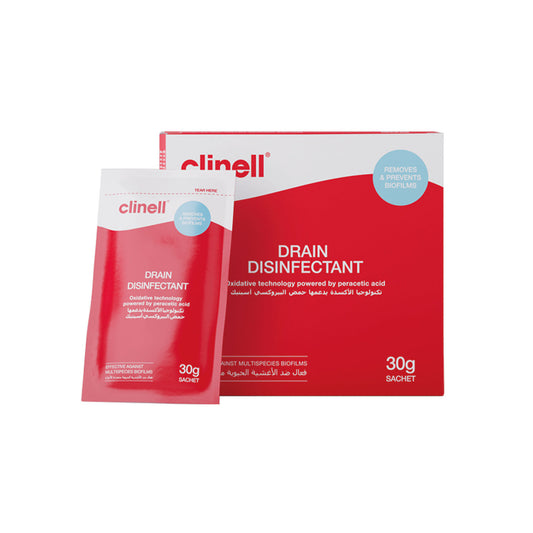 Clinell Drain Disinfectant Sachets (30g) - Box of 24 - Clinell