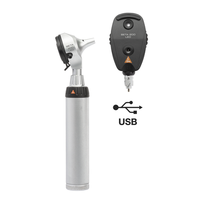 Heine BETA 200 LED Ophthalmoscope + BETA 400 LED F.O. Otoscope - 