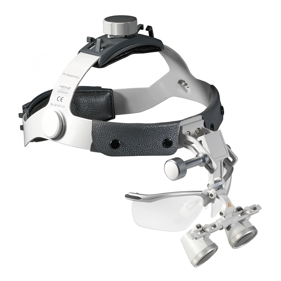 HEINE Binocular Loupe Headband with Splash Protection - 420mm 2.5x Mag