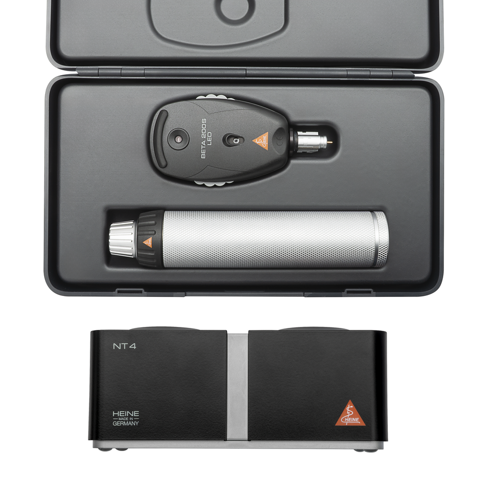 HEINE BETA 200S LED Ophthalmoscope Set with Charger - 