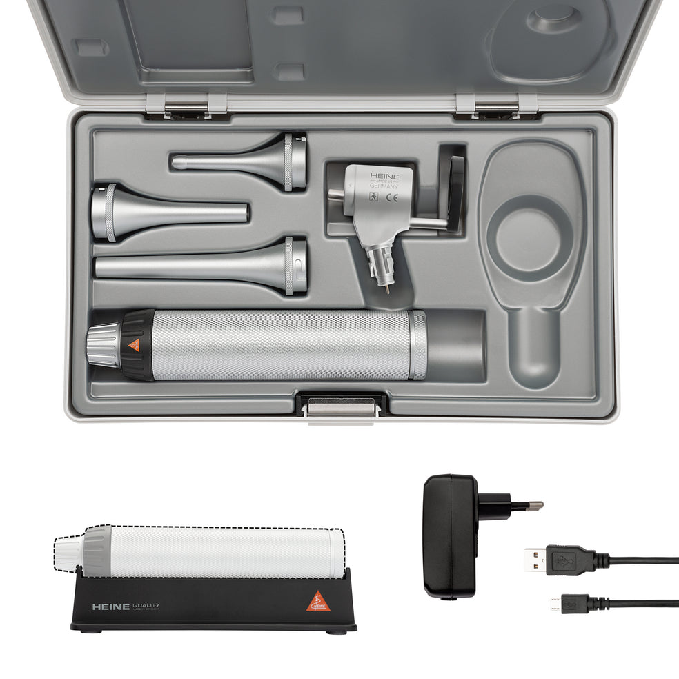 HEINE G100 LED Set - Slit Illumination Head - BETA4 USB Rechargeable Handle - Heine