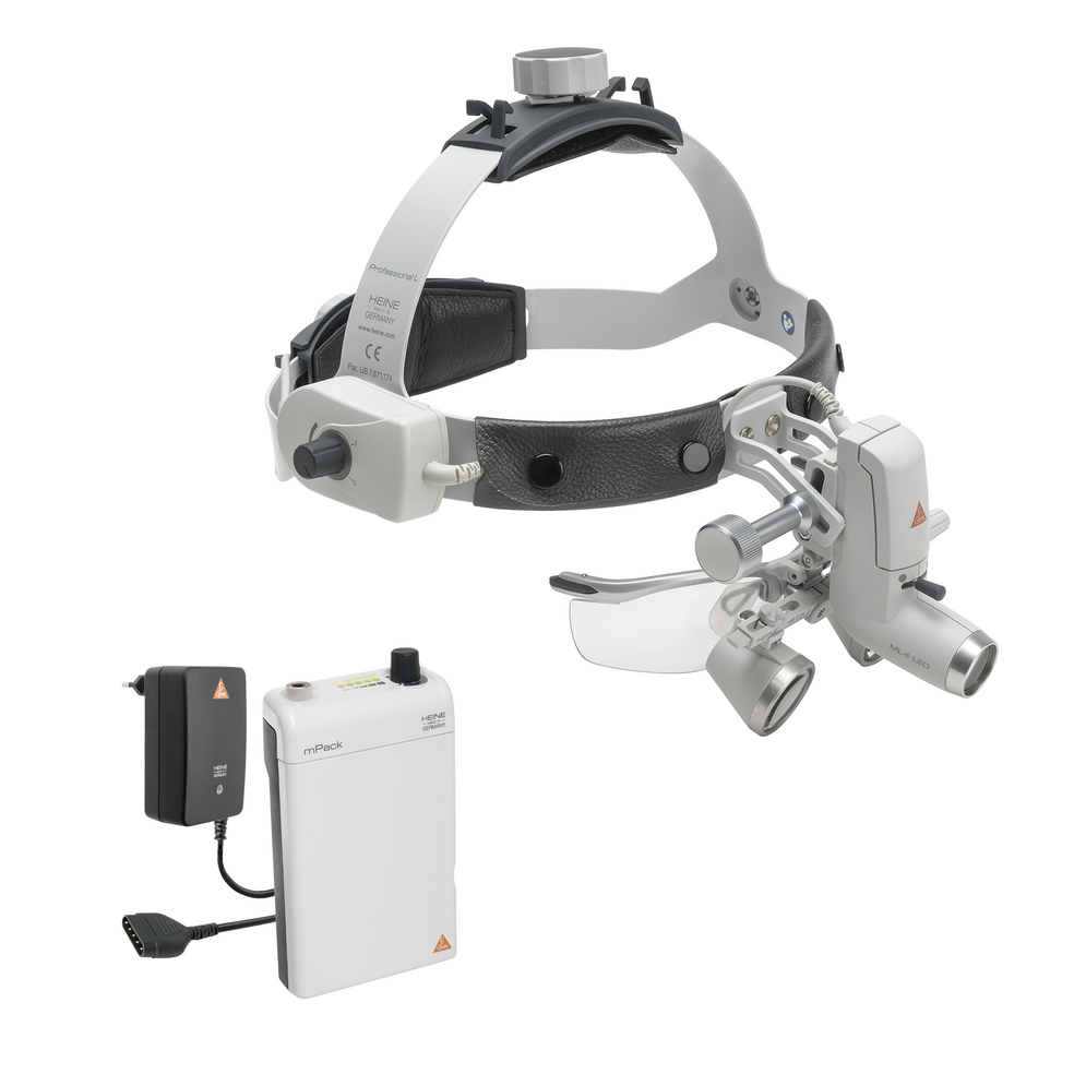 HEINE ML4 LED HeadLight Kit Loupes - 2.5x 340mm