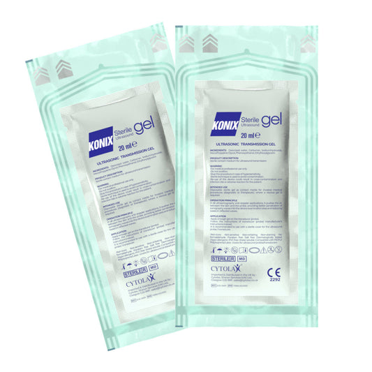 Cytolax Konix Sterile Ultrasound Gel - Double Wrapped 20ml Sachet - Pack of 48 - Cytolax