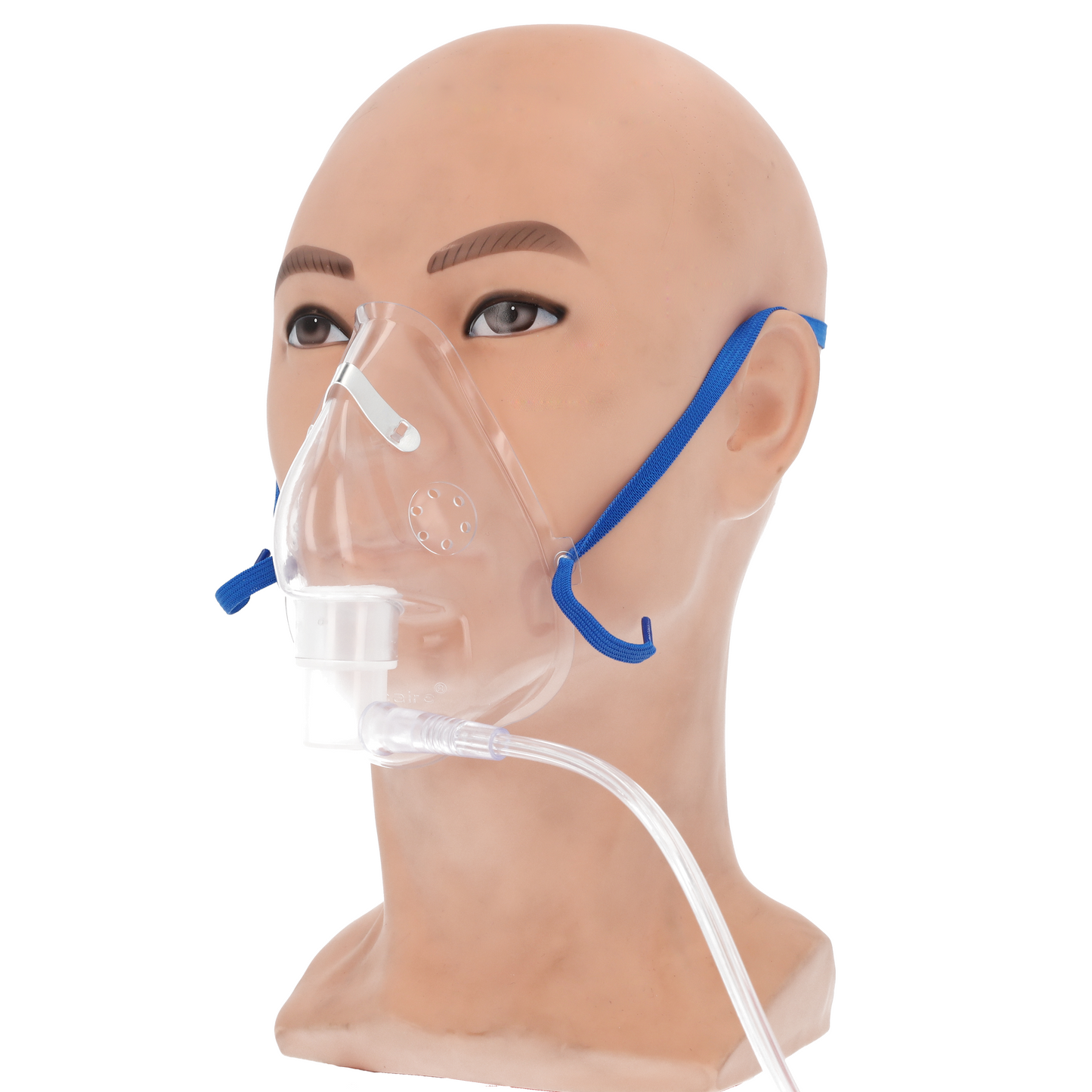 Adult Medium Concentration Mask with Nose Clip Strap and Tube (2.1m) - 