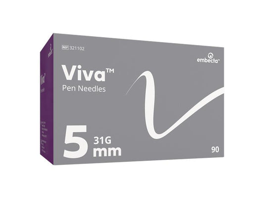 BD Viva™ Pen Needles 0.25mm (31G) x 5mm - Box of 90