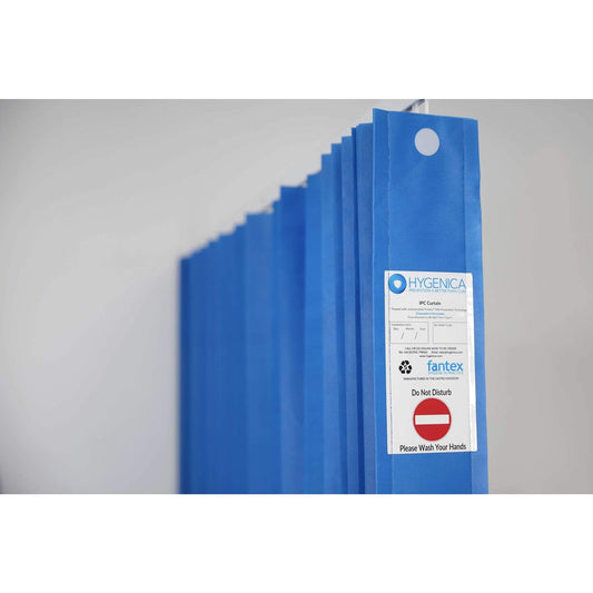 Disposable Curtains External Fast Fit Large 7200mm x 2000mm - Pacific Blue x 1 - Opal Health