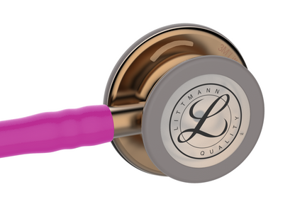 Littmann Classic III Monitoring Stethoscope: High Polish Copper & Raspberry - 5647 - Over Engraved - 
