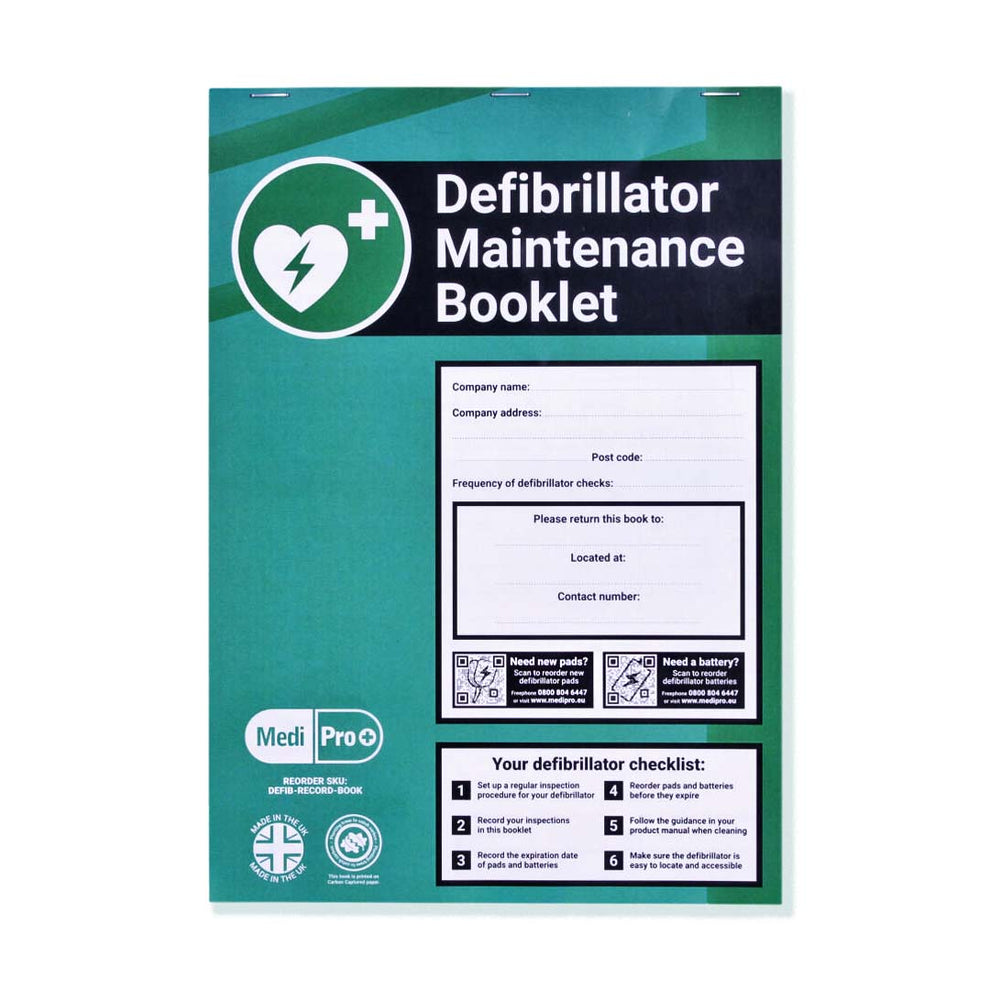 Defibrillator Instructions.pdf Defibrillator Maintenance Booklet – Medisave UK