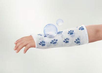 Delta-Cast Cast Tape With Paw Prints Pattern 5cm x 3.60m - Single