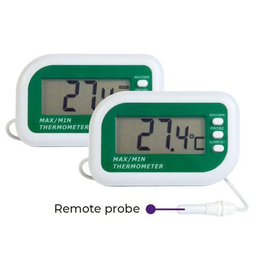 Digital Max/Min Alarm Thermometer | Dual Sensors