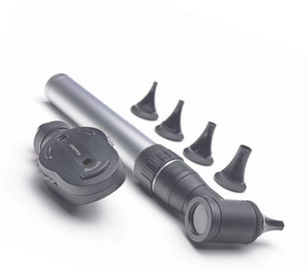 ri-scope L3 Otoscope on C Size Handle 3.5V  LED Lithium Rechargeable Battery EOL - Riester