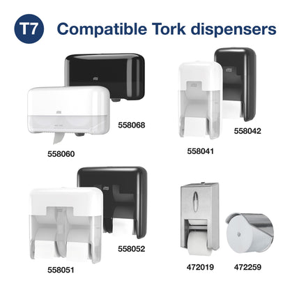 Tork OptiServe® Coreless Toilet Paper White T7, Advanced, 2 Ply, 24 x 820 sheets, 472630
