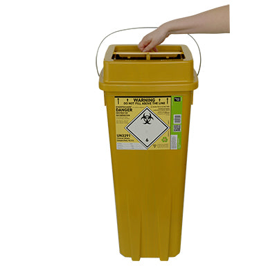Sharpsguard Yellow Theatre Bins 32L - Daniels