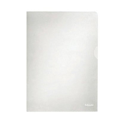 Esselte Embossed Folders A4 Clear (Pack of 100)