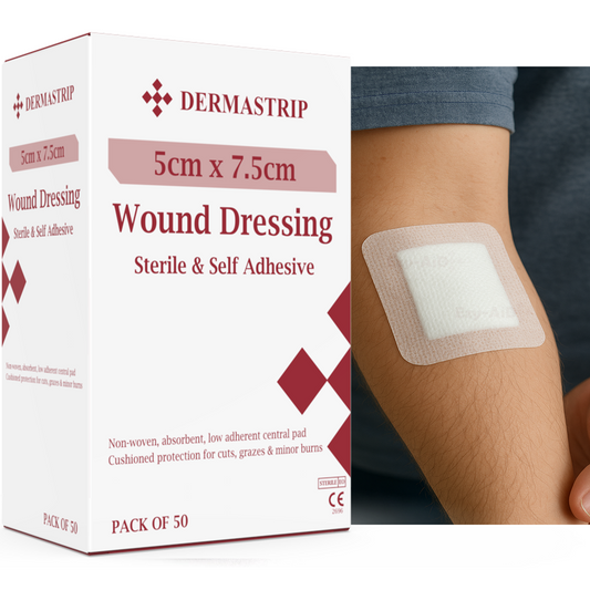Ezy-Aid Dermastrip Sterile Wound Dressing 8x10cm pack of 50 - 