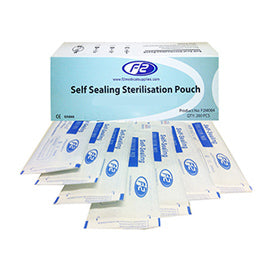 Sterilisation/autoclave pouch, size 90mm/260mm - Pack of 200 - F2MEDICAL