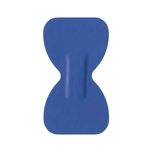 Sterochef Blue Metal Detectable Plaster Fingertip - 7.2cm x 4.2cm - Pack of 50 - 