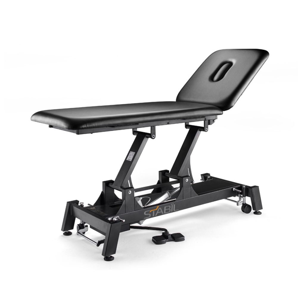 Pro 2 Section Treatment Table - Black - 360 Degree Operation - 