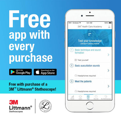 Littmann Classic III Monitoring Stethoscope: Black - Rainbow Finish 5870 - Over Engraved - Littmann Stethoscopes