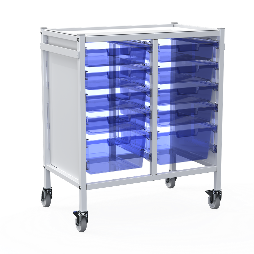 Shuttleworth Double Medical Storage Trolley - 