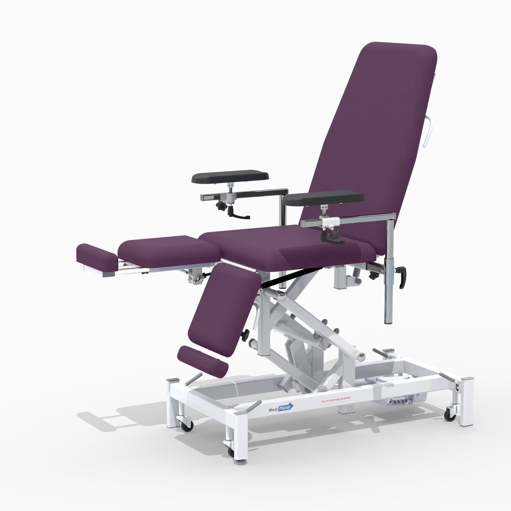 Medi-Plinth Phlebotomy Chair with Split Legs - Hydraulic - 