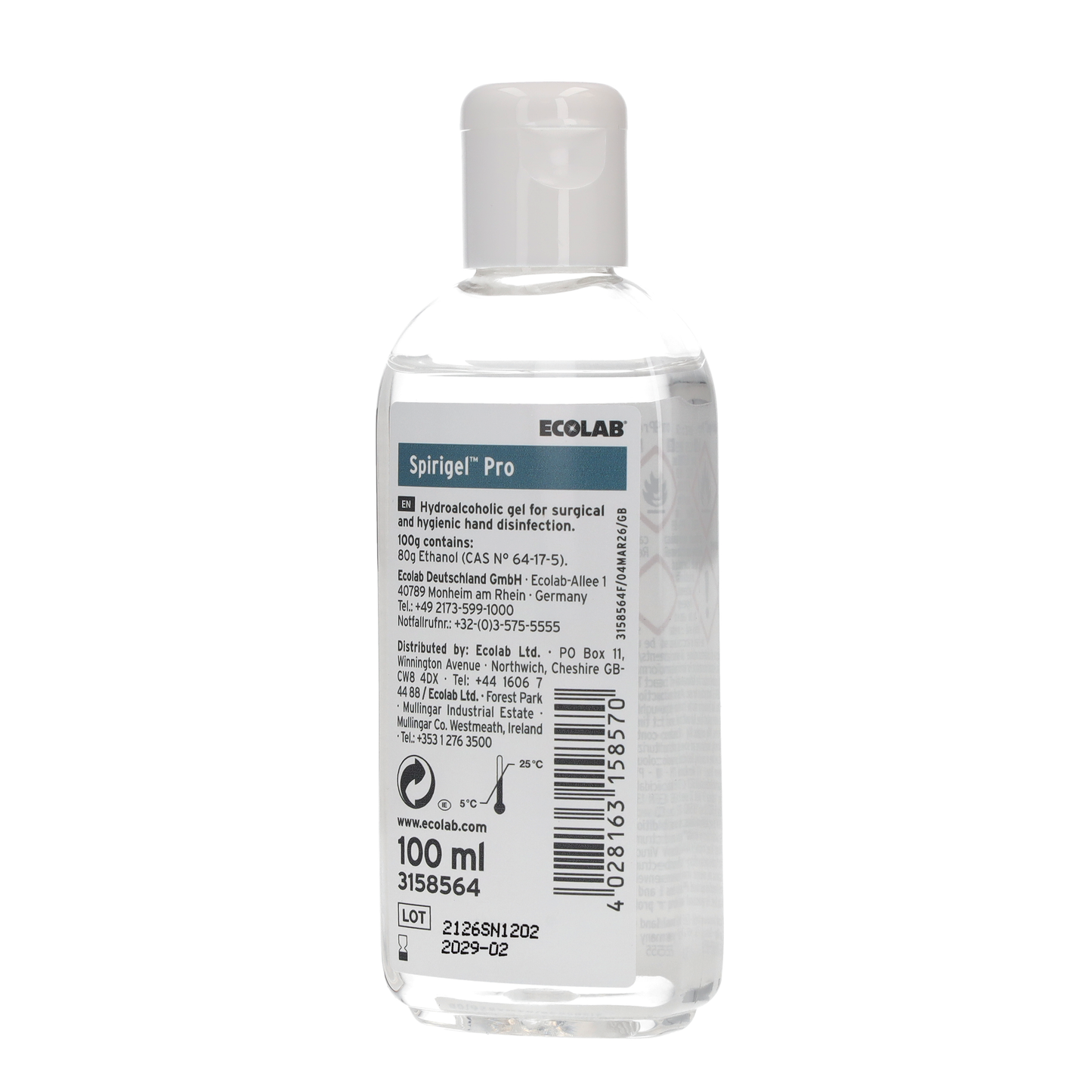 Spirigel Pro Virucidal Hand Sanitiser 100ml - Single - 