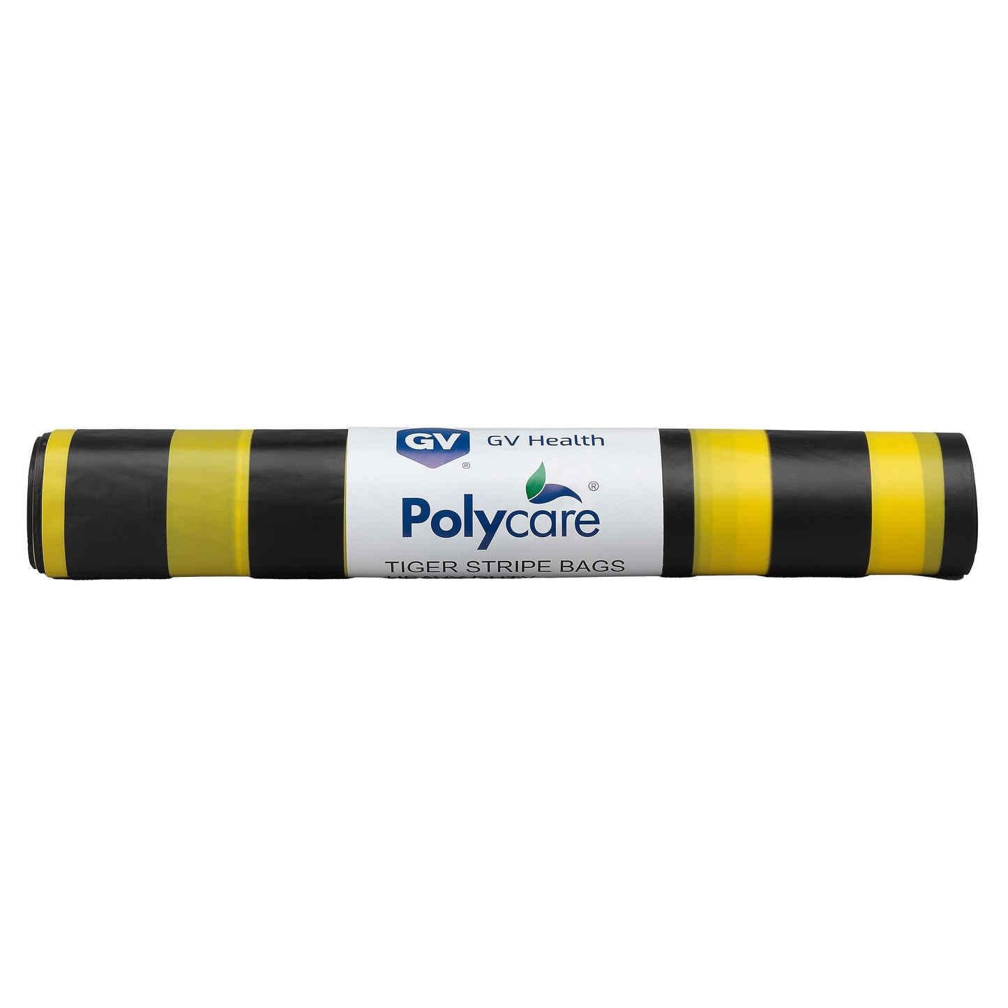 90L Tiger Stripe Polythene Waste Bag, Large, Heavy Duty 75mu - 1 Roll of 10 - 