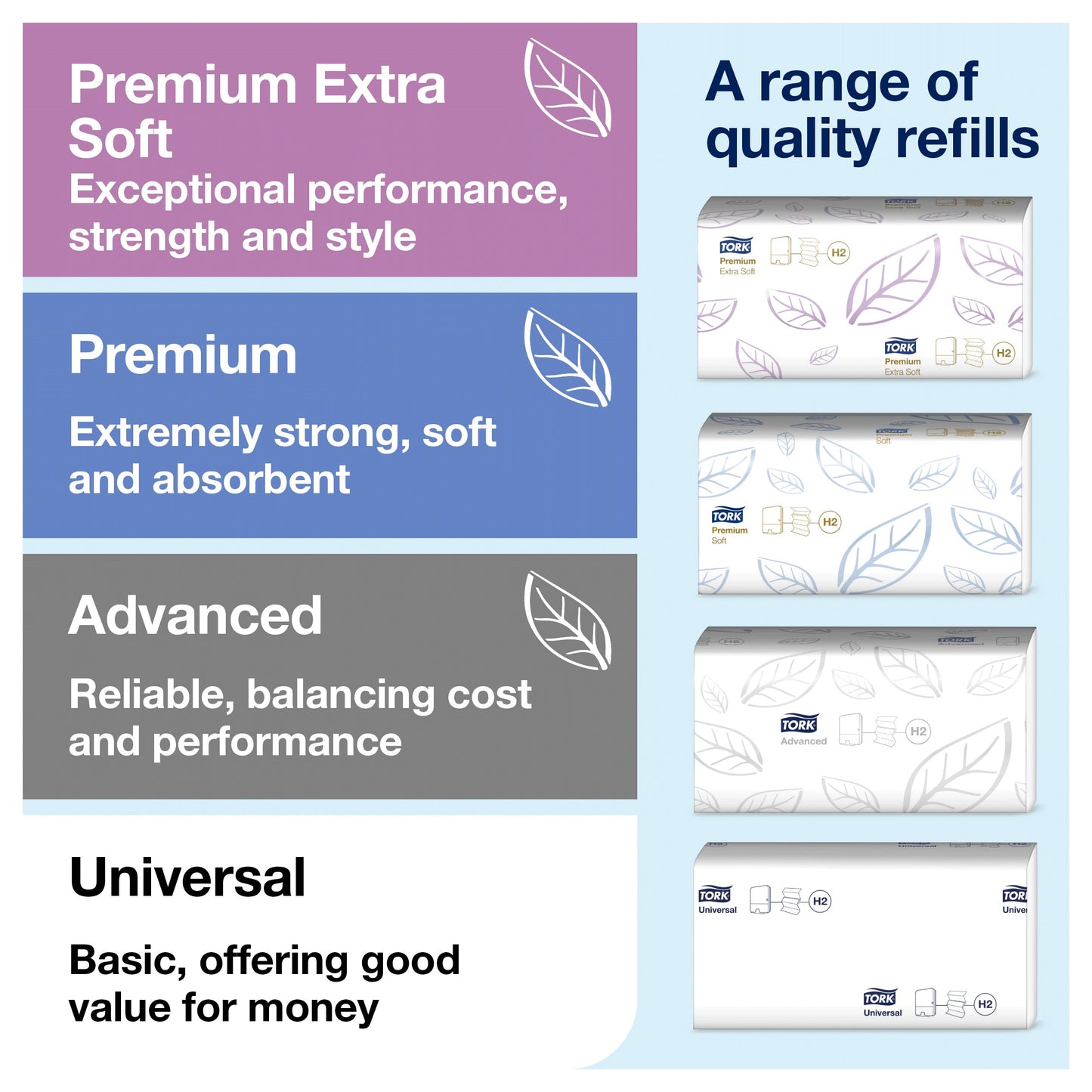 Tork Xpress®  Multifold Hand Towel Dispenser Stainless Steel H2 - 