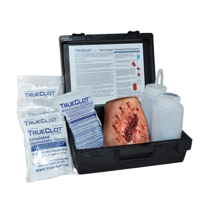 Hemorrhage Control Training Kit - Light Skin Tone Laceration - Z-folded Gauze - 
