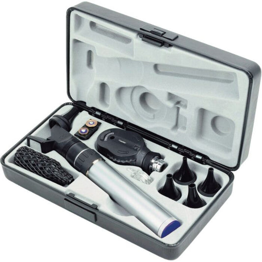 Practitioner Ophthalmoscope / Fibre Optic Otoscope Rechargeable Desk Set - Keeler